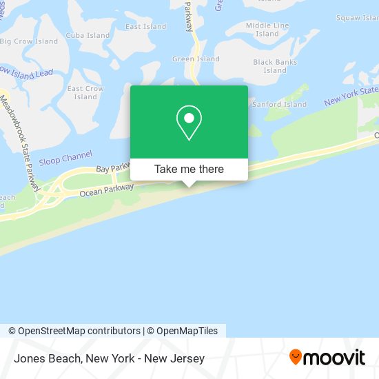 Mapa de Jones Beach