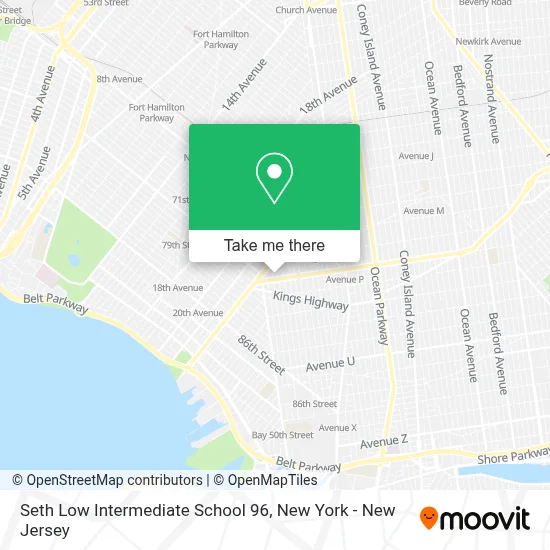 Seth Low Intermediate School 96 map