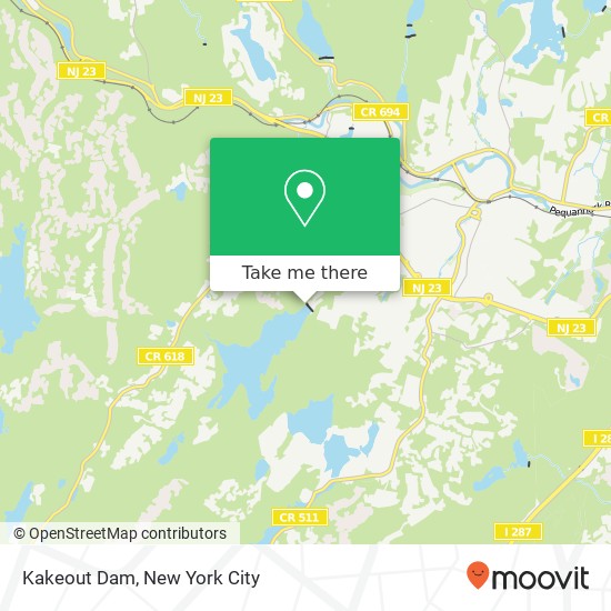 Kakeout Dam map