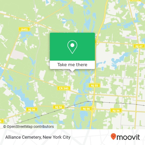 Alliance Cemetery map