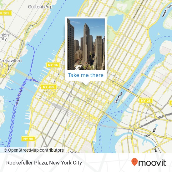Mapa de Rockefeller Plaza