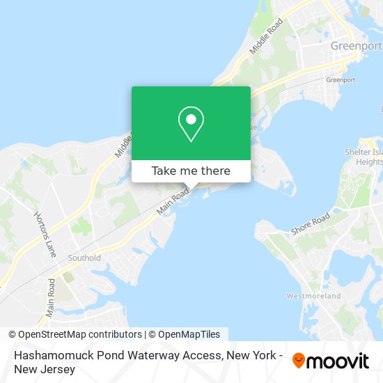 Mapa de Hashamomuck Pond Waterway Access