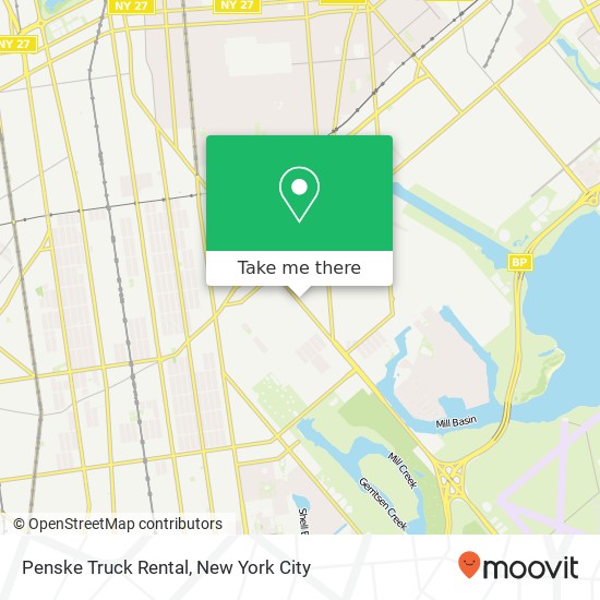 Penske Truck Rental map