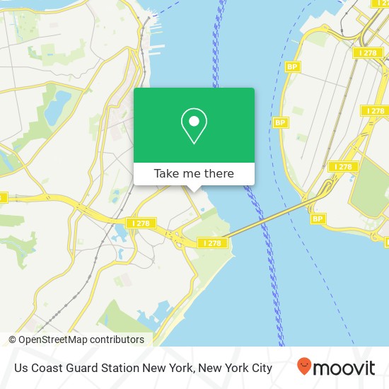 Us Coast Guard Station New York map