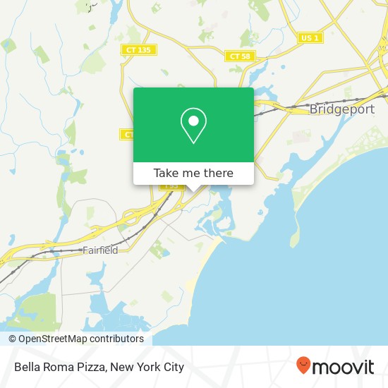 Mapa de Bella Roma Pizza