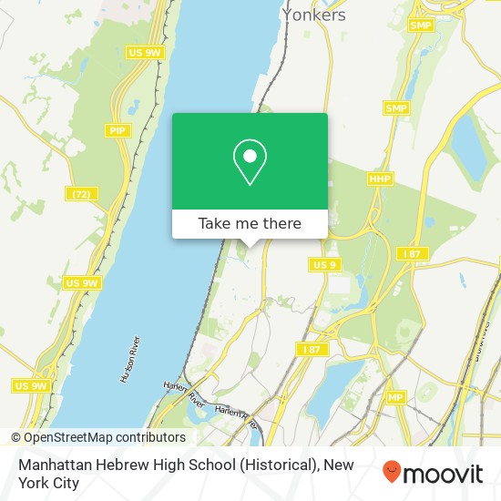 Mapa de Manhattan Hebrew High School (Historical)