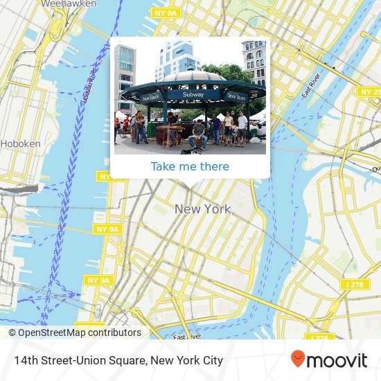 14th Street-Union Square map