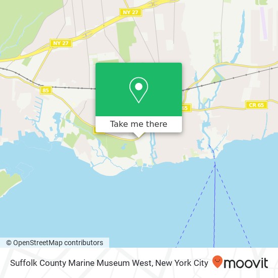 Mapa de Suffolk County Marine Museum West