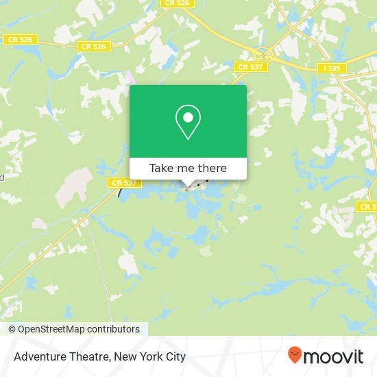 Adventure Theatre map