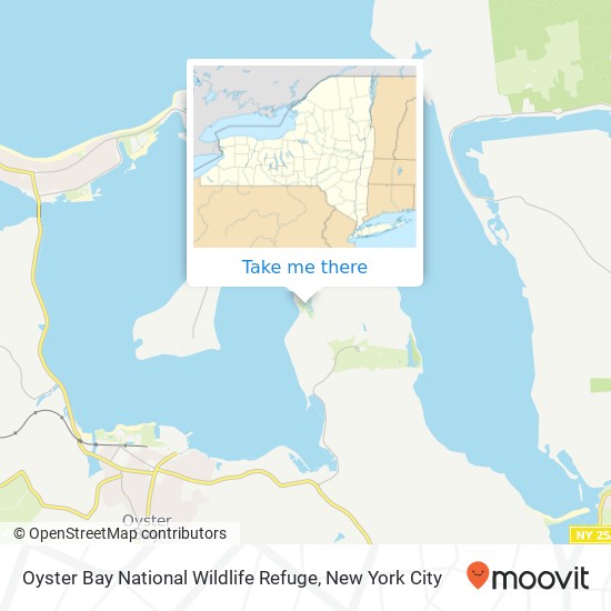 Mapa de Oyster Bay National Wildlife Refuge