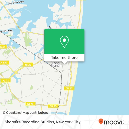 Mapa de Shorefire Recording Studios