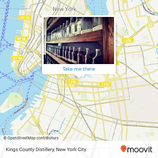 Kings County Distillery map