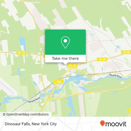 Dinosaur Falls map