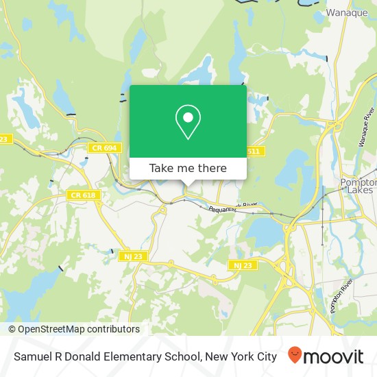 Samuel R Donald Elementary School map