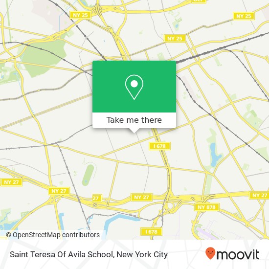Mapa de Saint Teresa Of Avila School