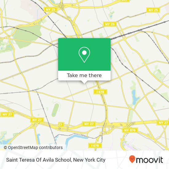 Saint Teresa Of Avila School map