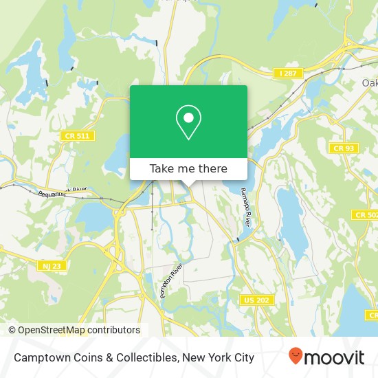 Mapa de Camptown Coins & Collectibles