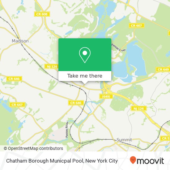 Mapa de Chatham Borough Municpal Pool