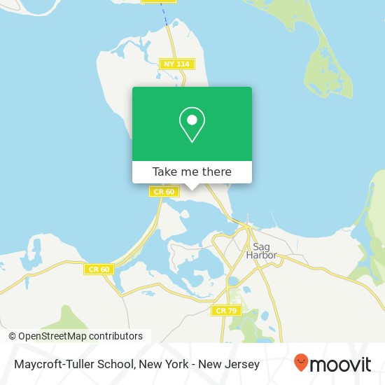 Maycroft-Tuller School map