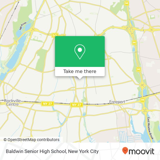 Baldwin Senior High School map