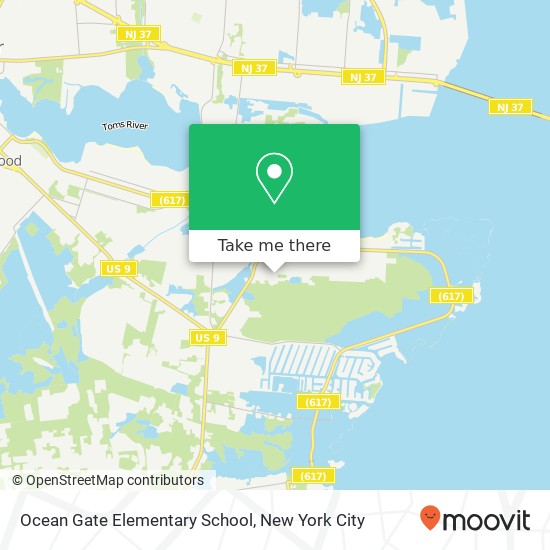 Ocean Gate Elementary School map