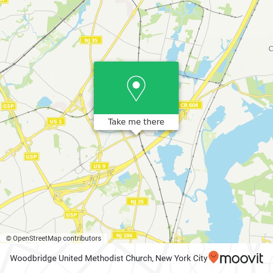 Woodbridge United Methodist Church map