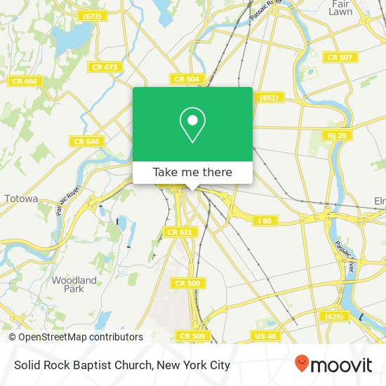 Mapa de Solid Rock Baptist Church