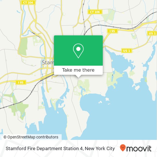 Mapa de Stamford Fire Department Station 4