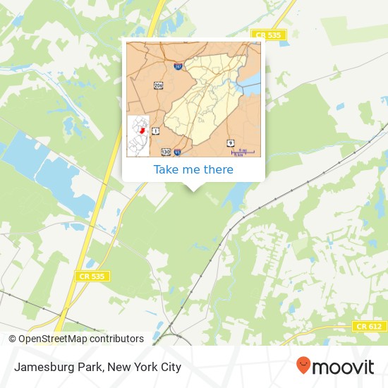 Jamesburg Park map