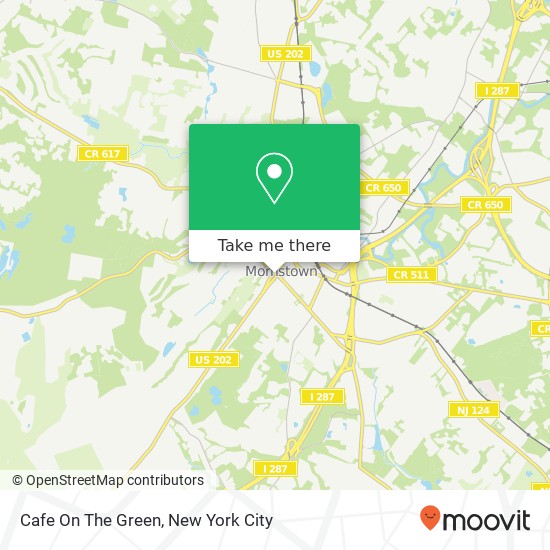 Cafe On The Green map