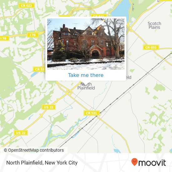 Mapa de North Plainfield