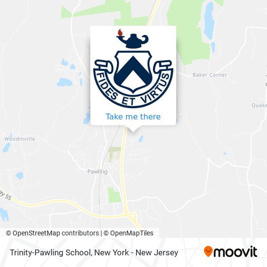 Trinity-Pawling School map