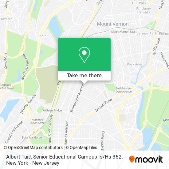 Mapa de Albert Tuitt Senior Educational Campus Is / Hs 362