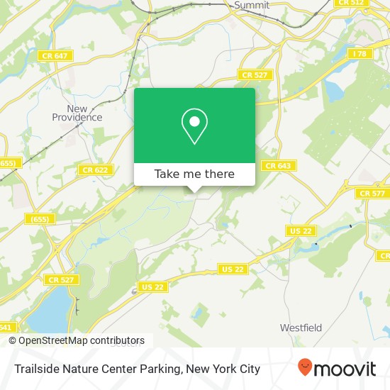 Trailside Nature Center Parking map