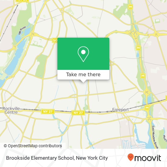 Brookside Elementary School map