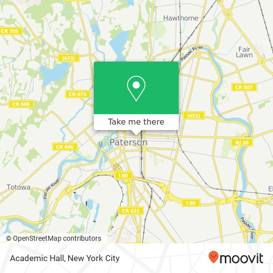 Mapa de Academic Hall