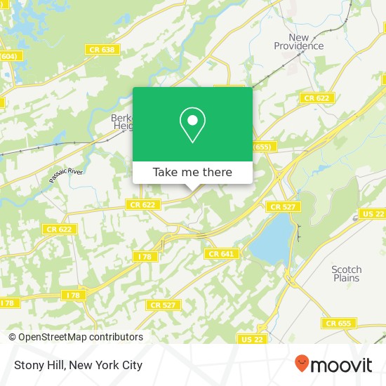 Mapa de Stony Hill