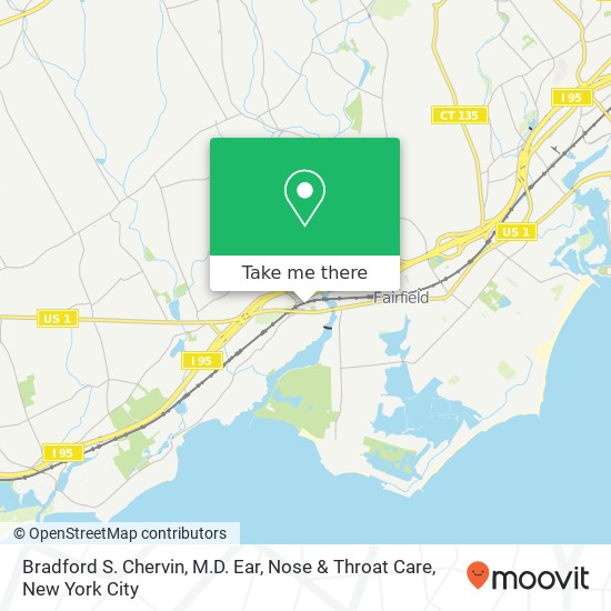 Mapa de Bradford S. Chervin, M.D. Ear, Nose & Throat Care