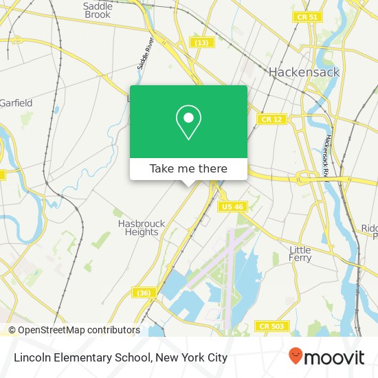 Lincoln Elementary School map