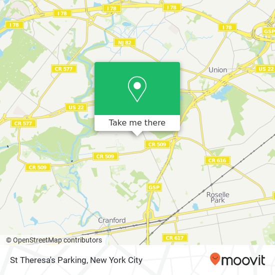 Mapa de St Theresa's Parking