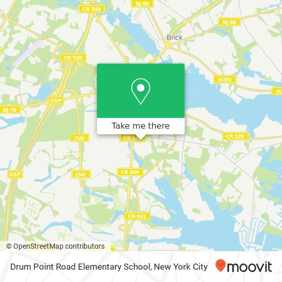 Mapa de Drum Point Road Elementary School