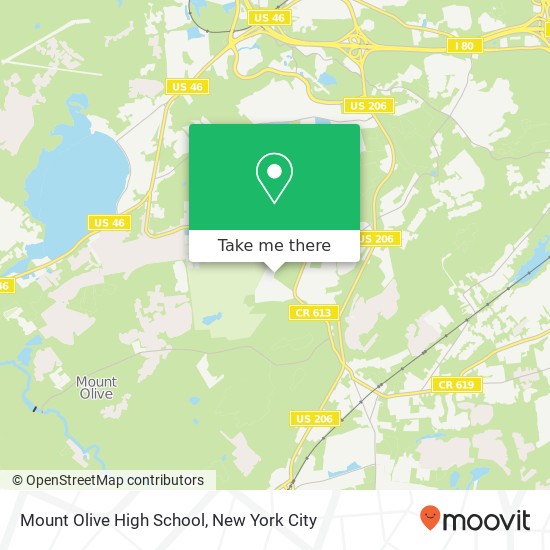 Mount Olive High School map
