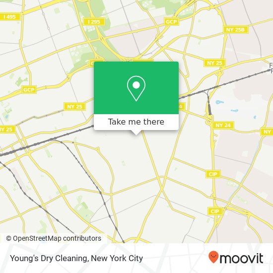 Young's Dry Cleaning map