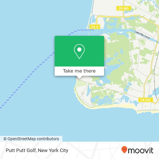 Putt Putt Golf map