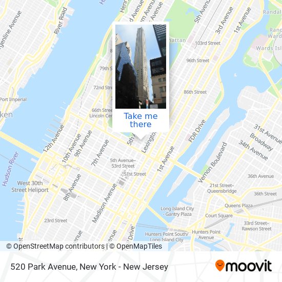 Mapa de 520 Park Avenue