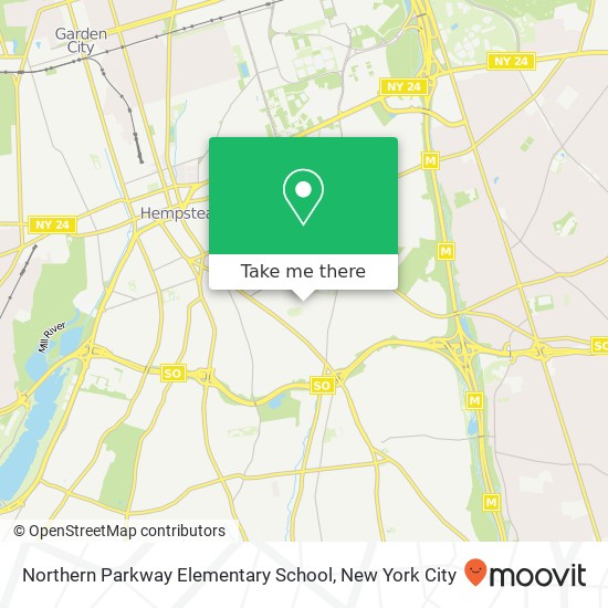 Northern Parkway Elementary School map