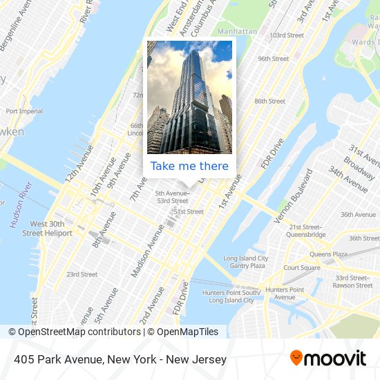405 Park Avenue map