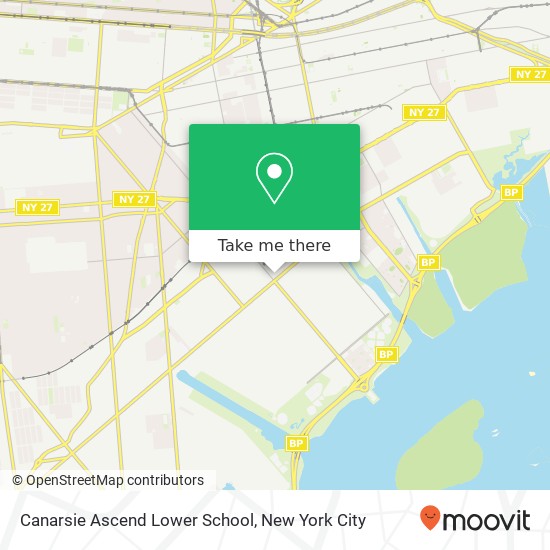 Mapa de Canarsie Ascend Lower School