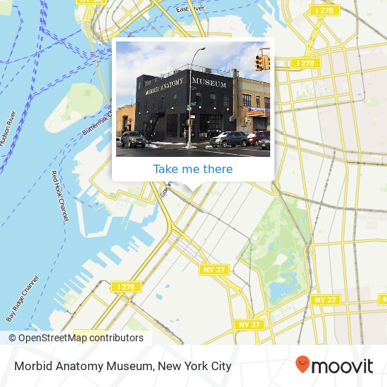 Mapa de Morbid Anatomy Museum