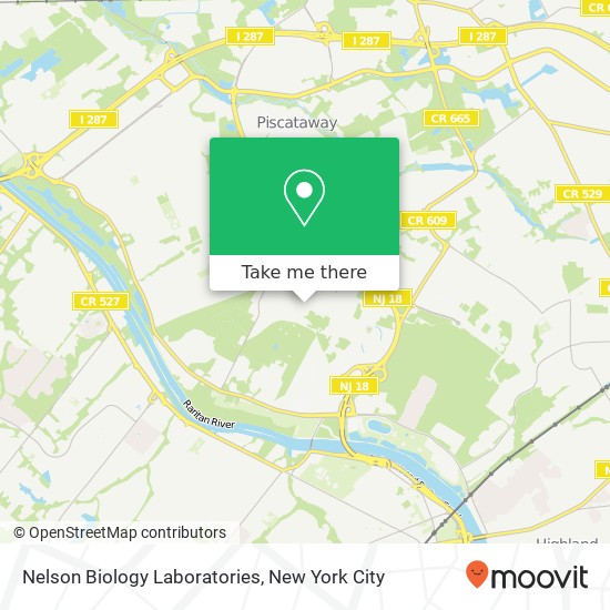 Nelson Biology Laboratories map